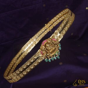 Jadau kundan pendent hipbelt