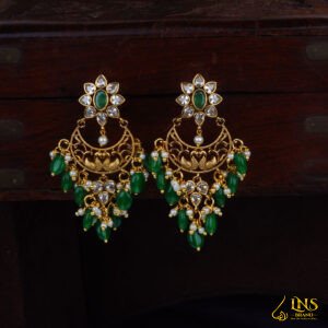 Chandhbali step earrings