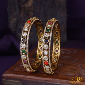 Multi stone bangles