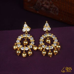Chandhbali polki earrings