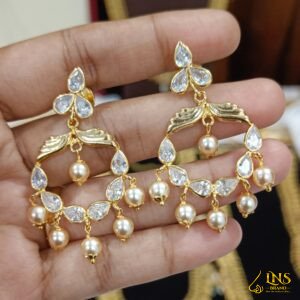 2 in 1 Chandhbali Earrings