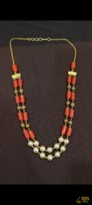 2 layer Handmade coral Chain
