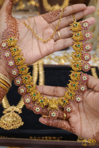 Solid Kempu bottu Neckset