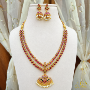 2 Layer Kempu Neckset